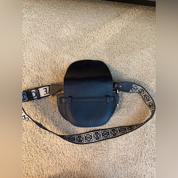Loewe Mini Gate Leather Convertible Bag in Black - Picture 5 of 8